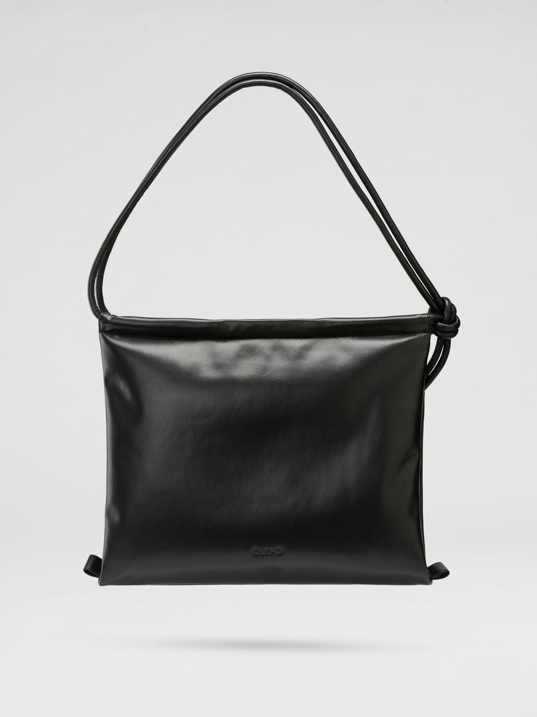 Folded Bag - Vegan leather - Black