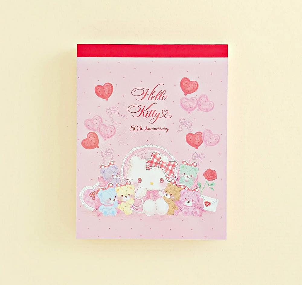 산리오 헬로키티 50주년 기념 키티 메모지 미니 메모 패드