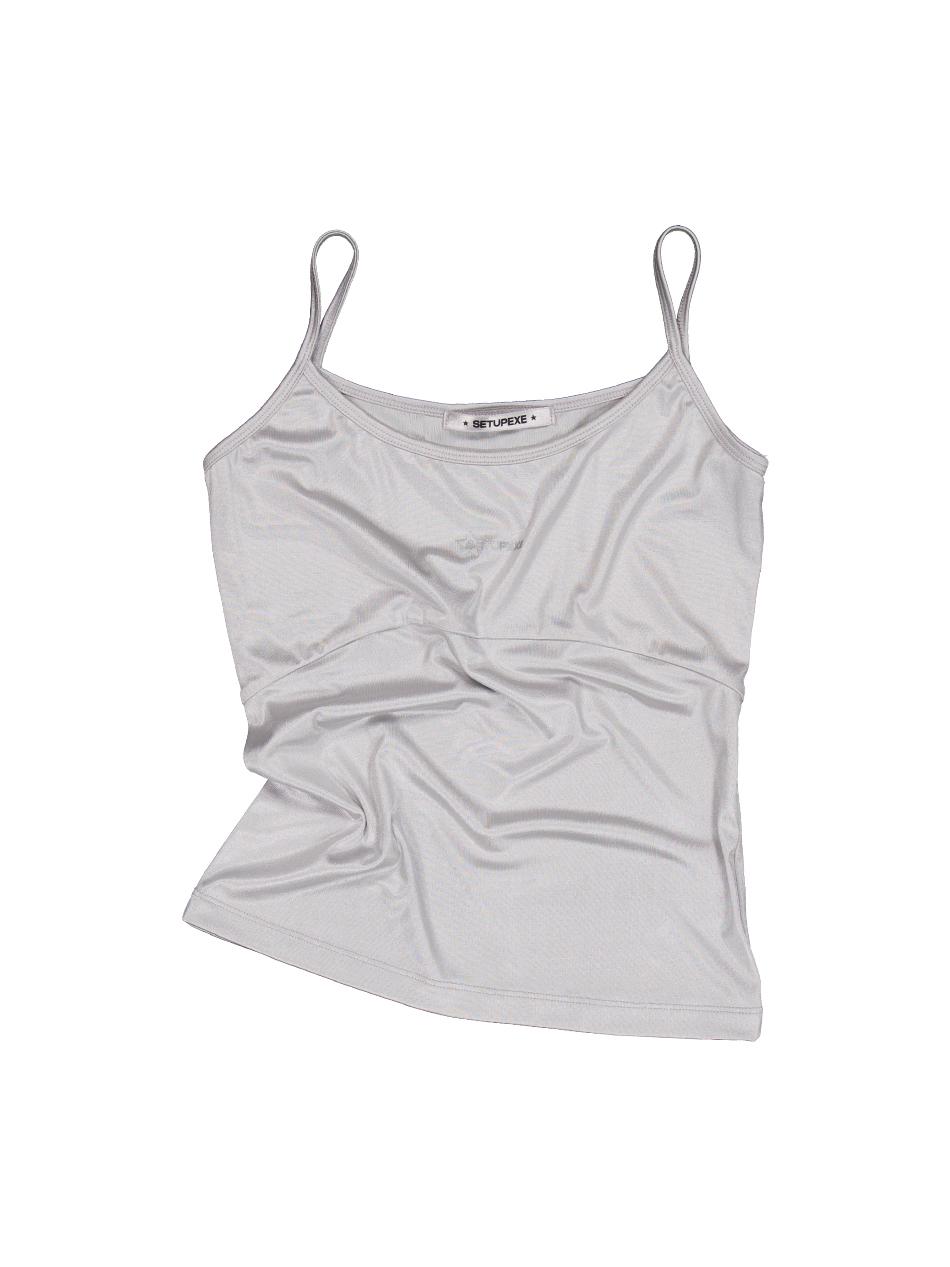 LOGO PEARL SLEEVELESS / SILVER