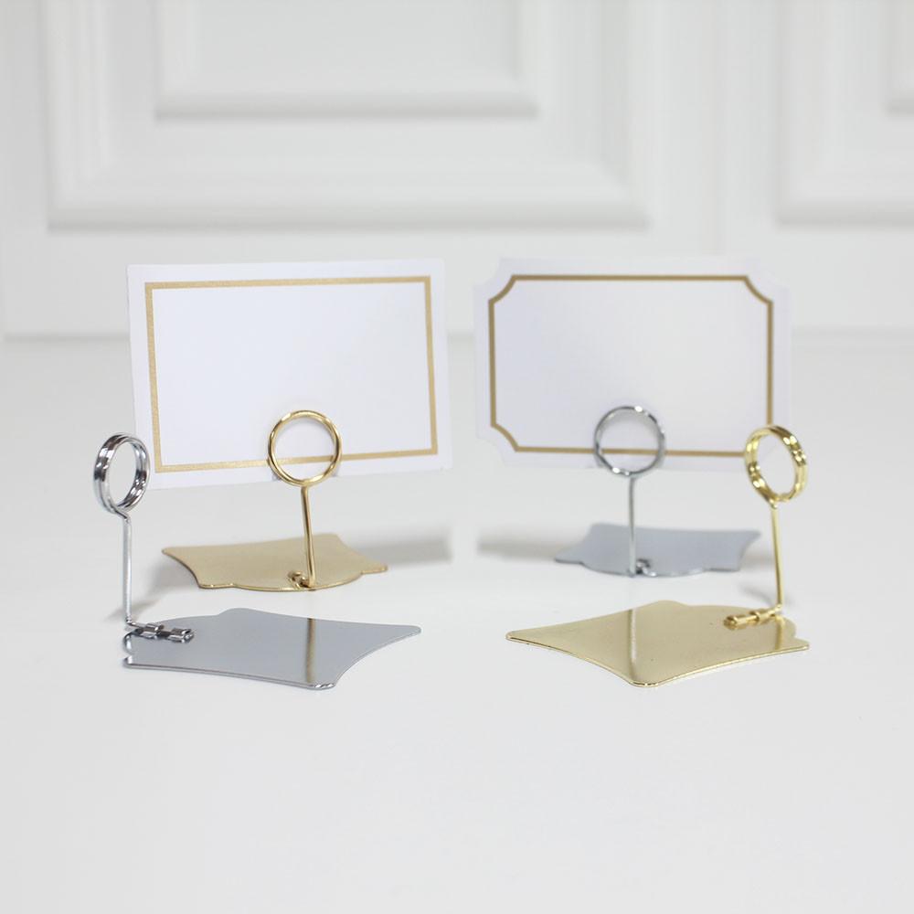 가격표 네임택 스탠드 쇼클립 명함 메모 메뉴 꽂이 POP 홀더 빵 이름표 사각메탈(소)