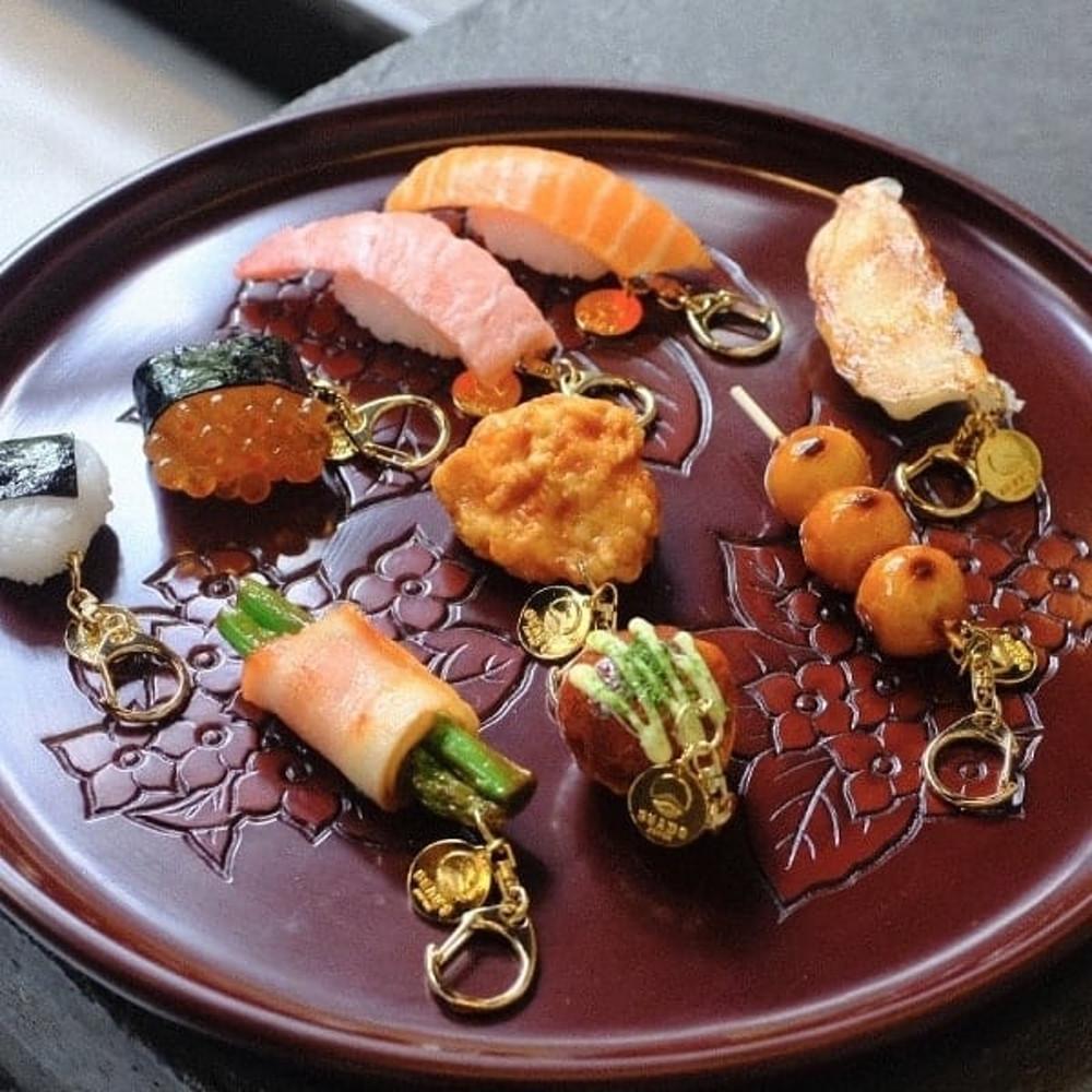 샘플공방xBEAMS 별주 식품 샘플 열쇠 고리 키링 키홀더