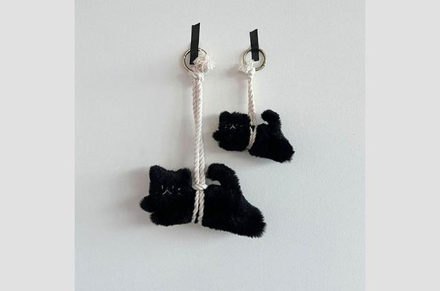 [ab fab] Lucky cat_액막이 고양이 키링_오너먼트