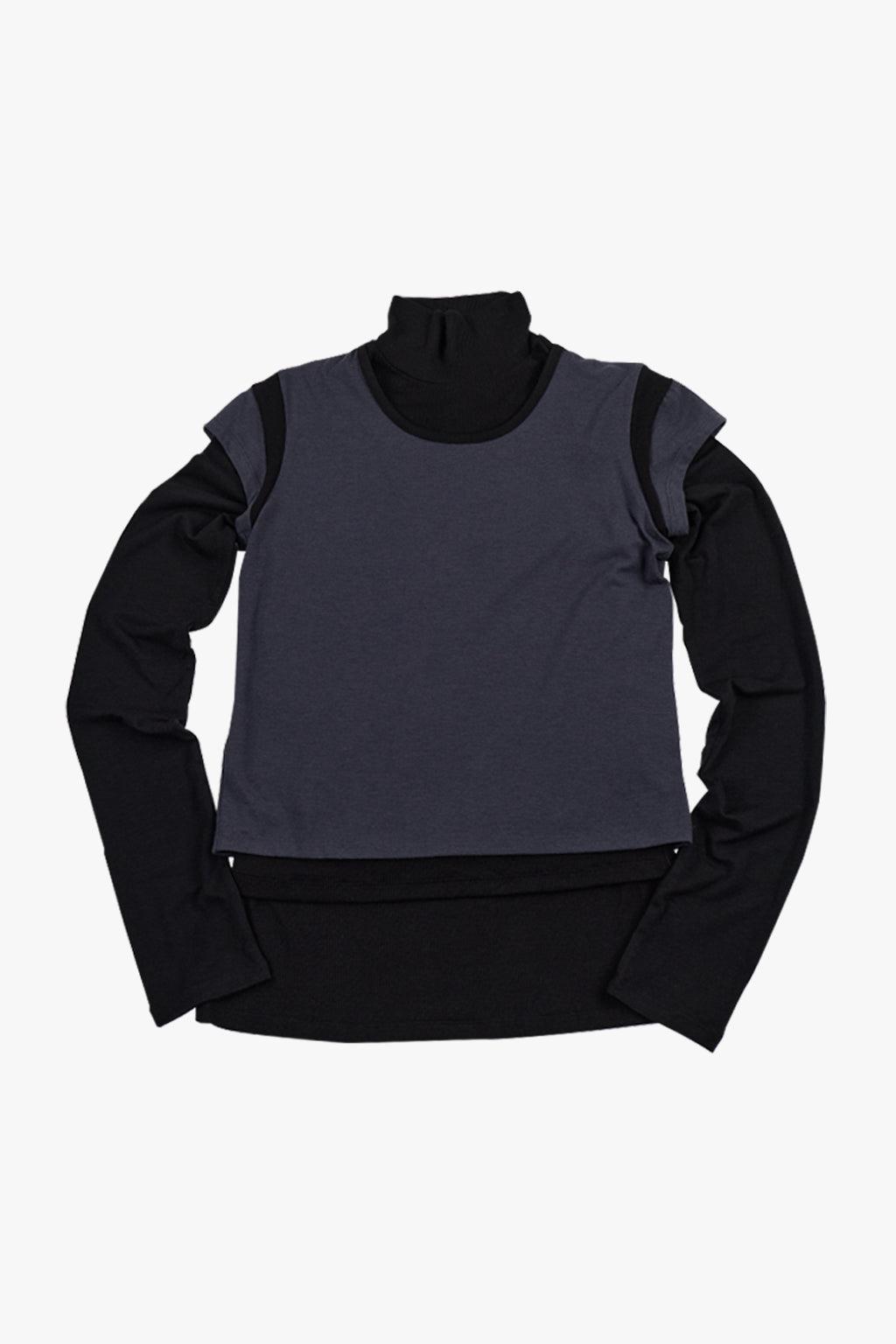 3 IN 1 LAYERED TOP 2 / BLACK