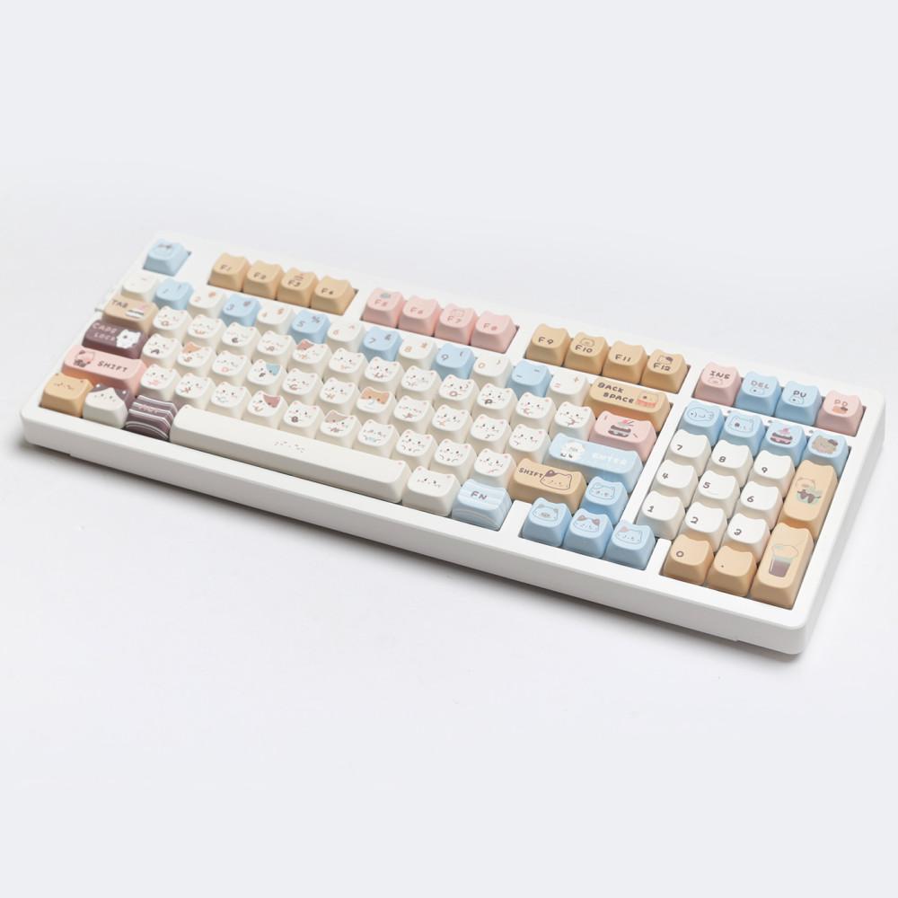 [페블온] 바다소금 고양이 얼굴 MOA PBT 키캡