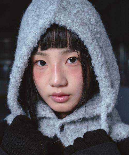 RnR Teddy Button Balaclava Gray