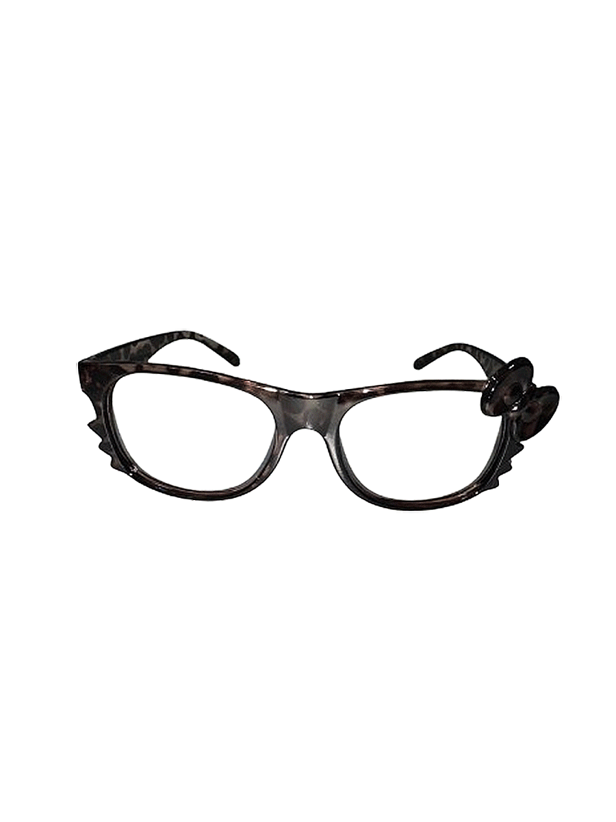 Leopard kitty eyeglasses
