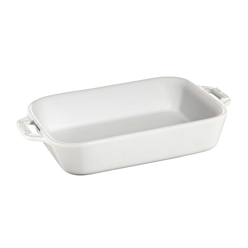 직사각 오븐 베이킹접시 20 x 16 cm, White