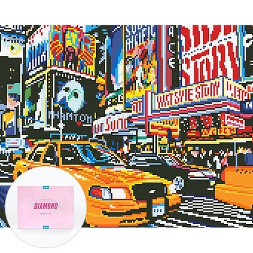 디클레어 액자 캔버스형 보석십자수 DIY 키트 40 x 50 cm, 타임스퀘어, 1세트 - DIY만들기 | 쿠팡