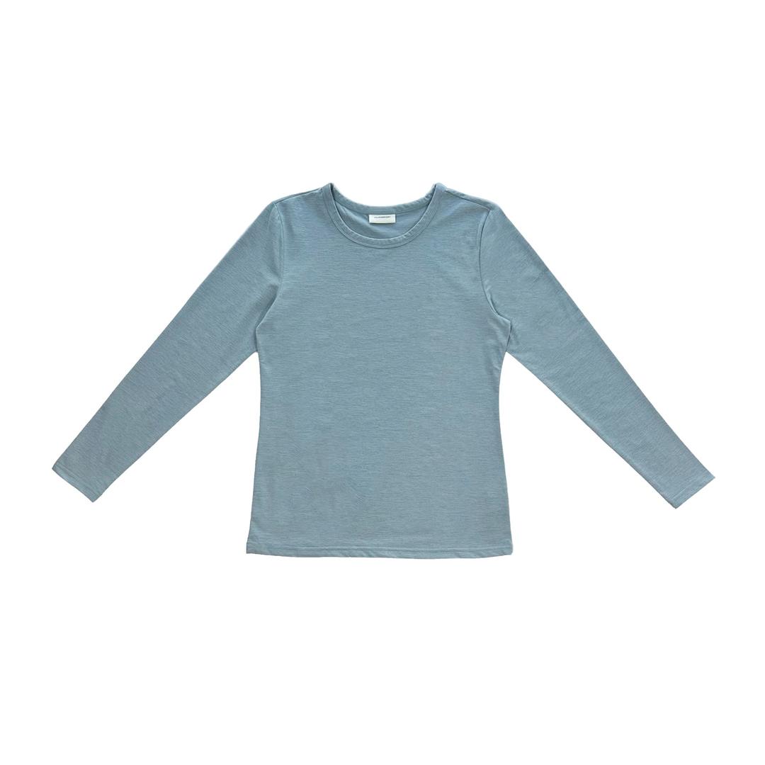 24-003 LONG SLEEVE W/ PEN POCKET (STONE BLUE)