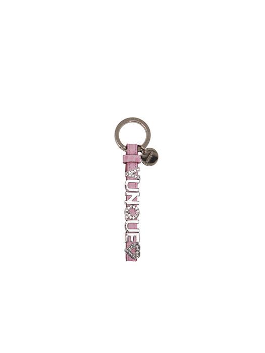 Initial Leather Charm (이니셜 레더 참) Love Pink