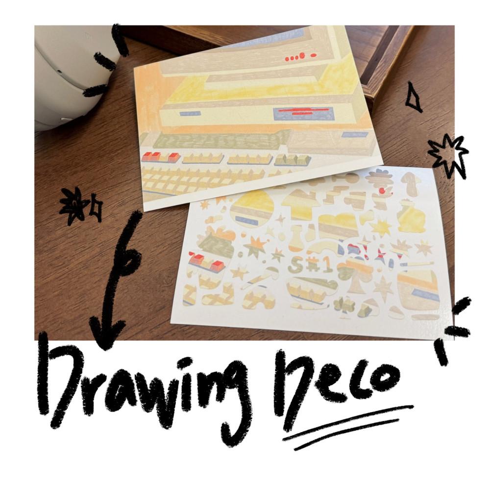 [몽타주] 드로잉 데코 스티커