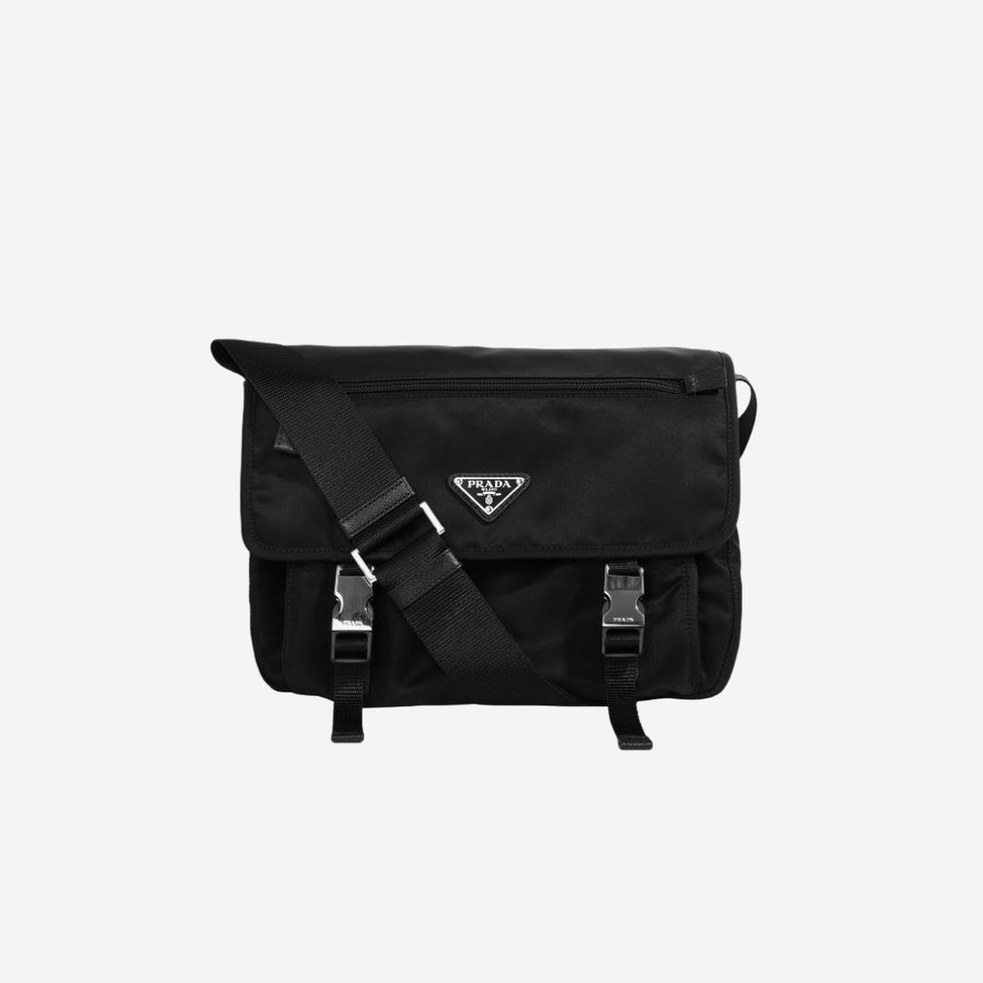 Prada Tessuto Nylon Massenger Bag Black