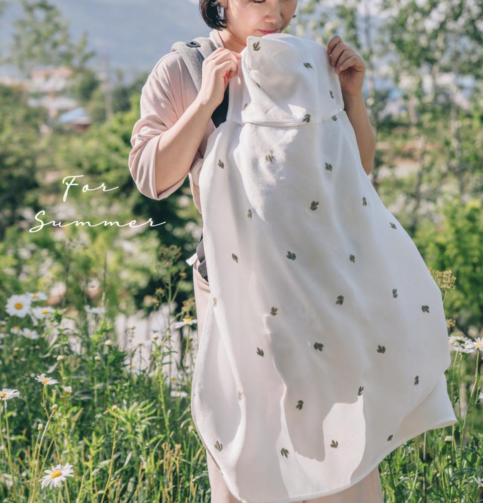 여름 아기띠워머 (인견) 아기 가리개 햇빛 가리개