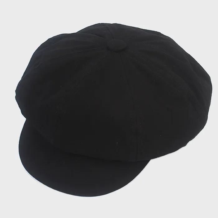 [유니버셜케미스트리] Vintage Cotton Black Newsboy Cap 뉴스보이캡