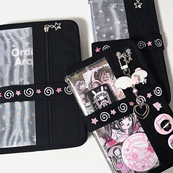 마시랜드 | 검정분홍 북밴드 (A6/B6/Weeks)