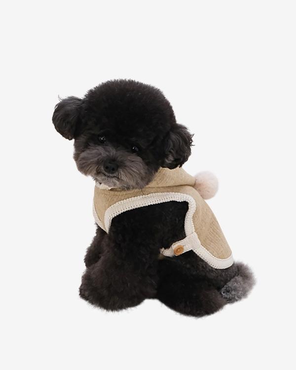 릴라독 코지니트 판초 l 베이지