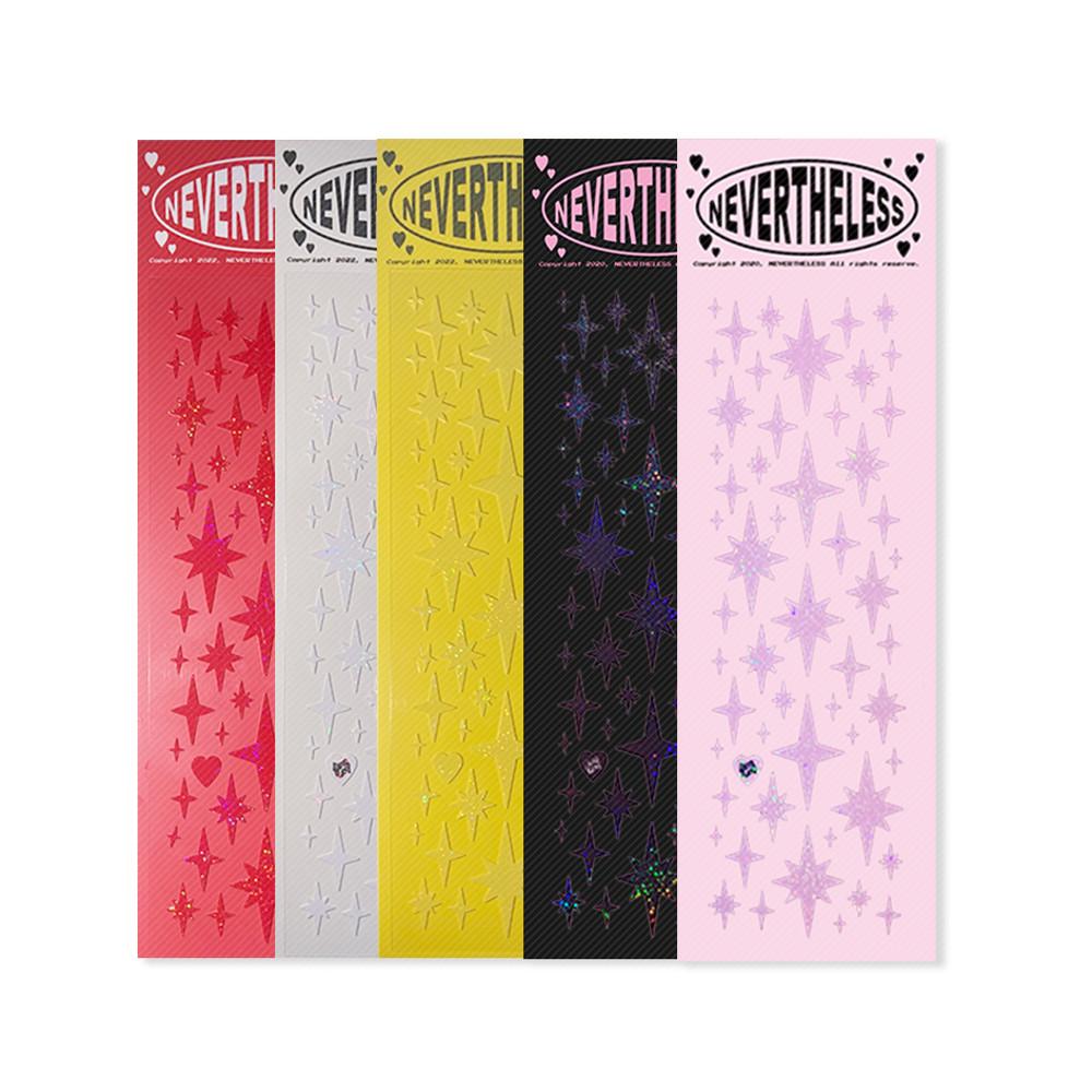 [네버더레스] glitter sticker (5 color)