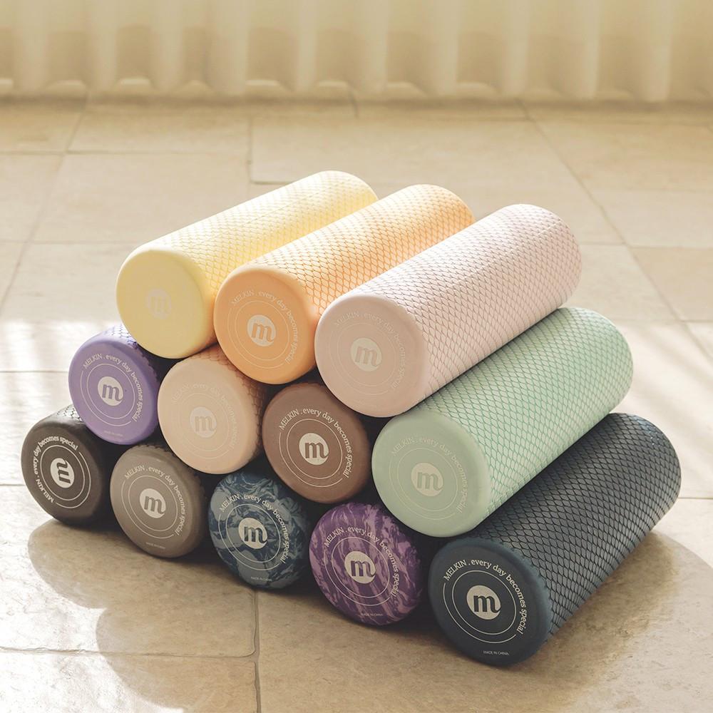 멜킨 EVA 폼롤러 30cm 미니 필라테스 요가 종아리 목 스트레칭 마사지 : 멜킨