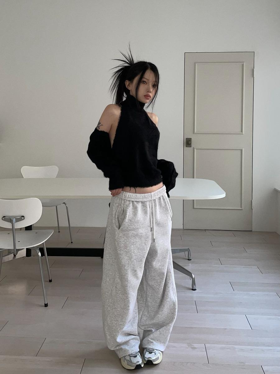 casual warm wide pants(4 color)