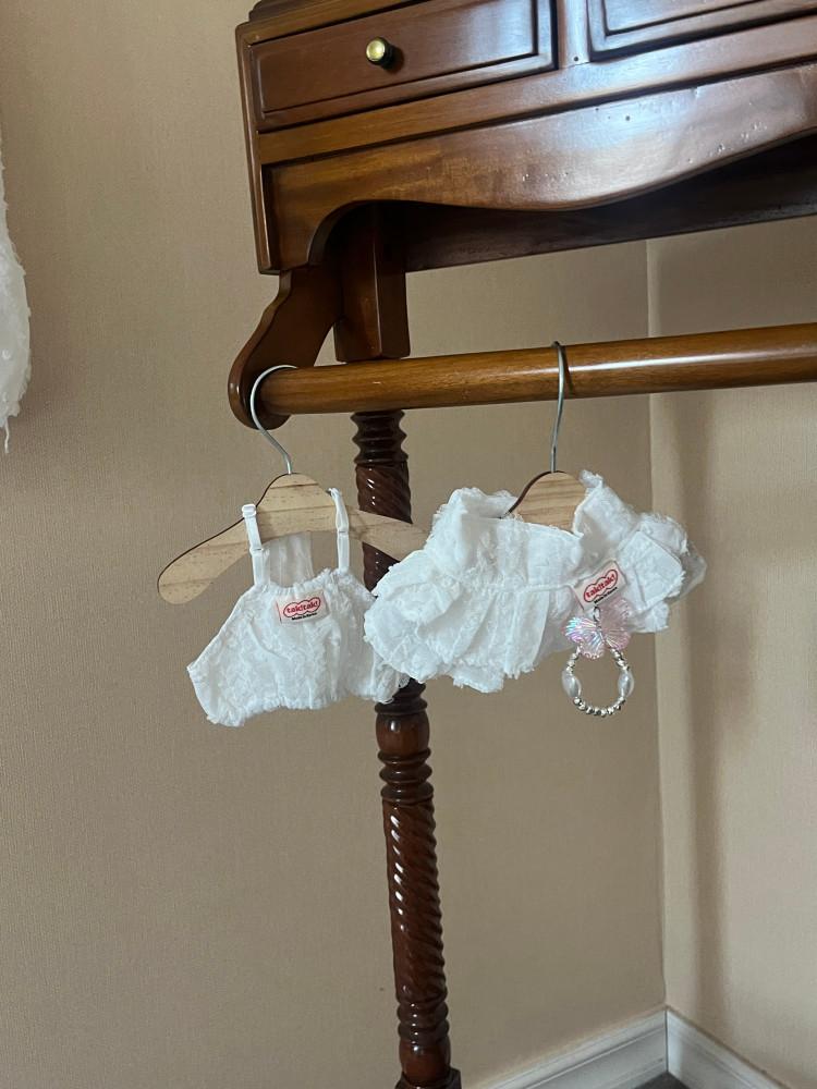 4차 angel wing series_엔젤윙 강아지 크롭탑 스커트 (단품상품)