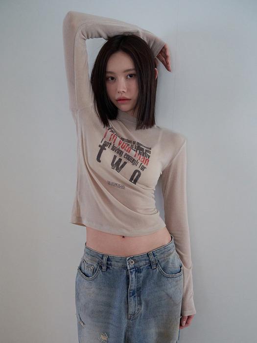 25SS two crack lettering t-shirt