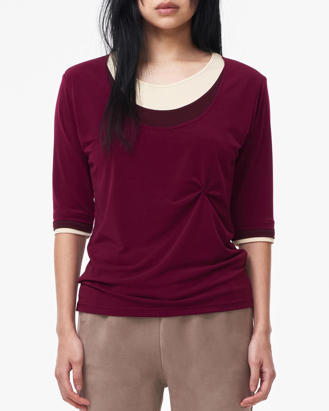 3-LAYERED HALF TOP wine