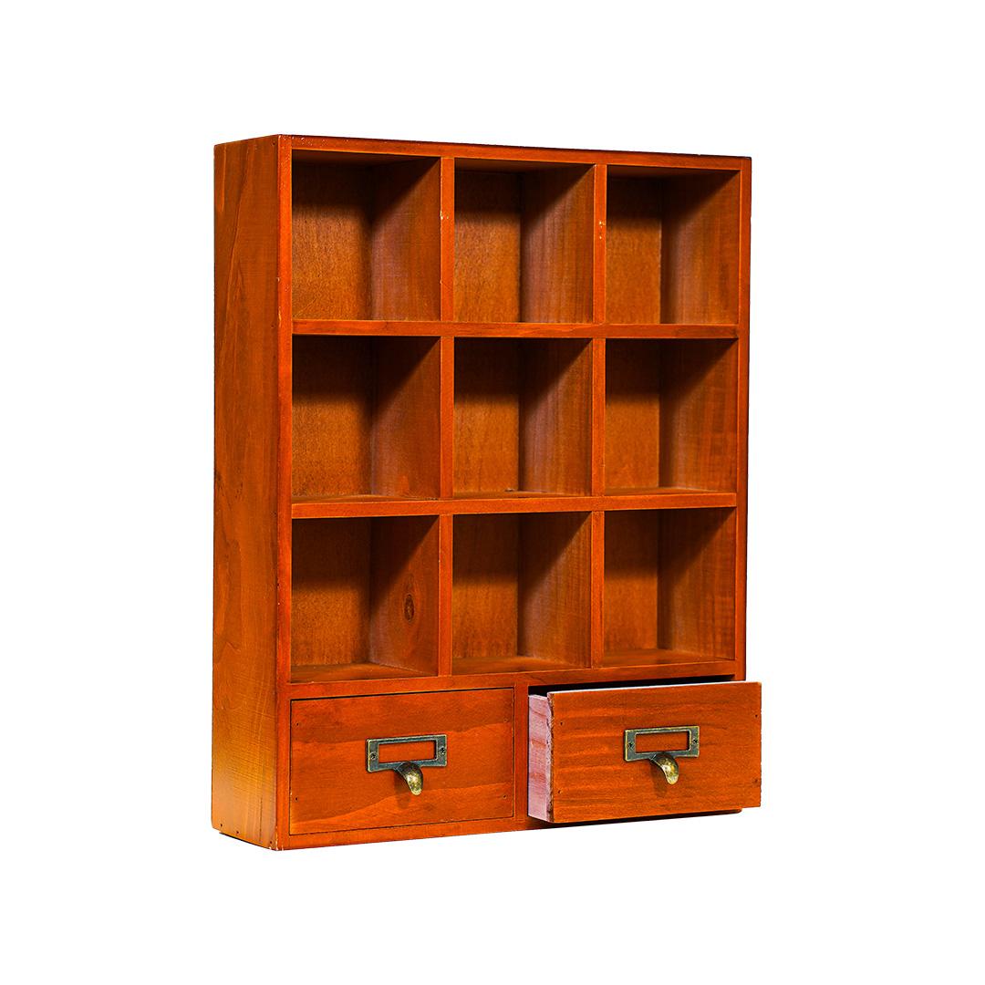 빈티지보관함 9칸선반 2칸수납함