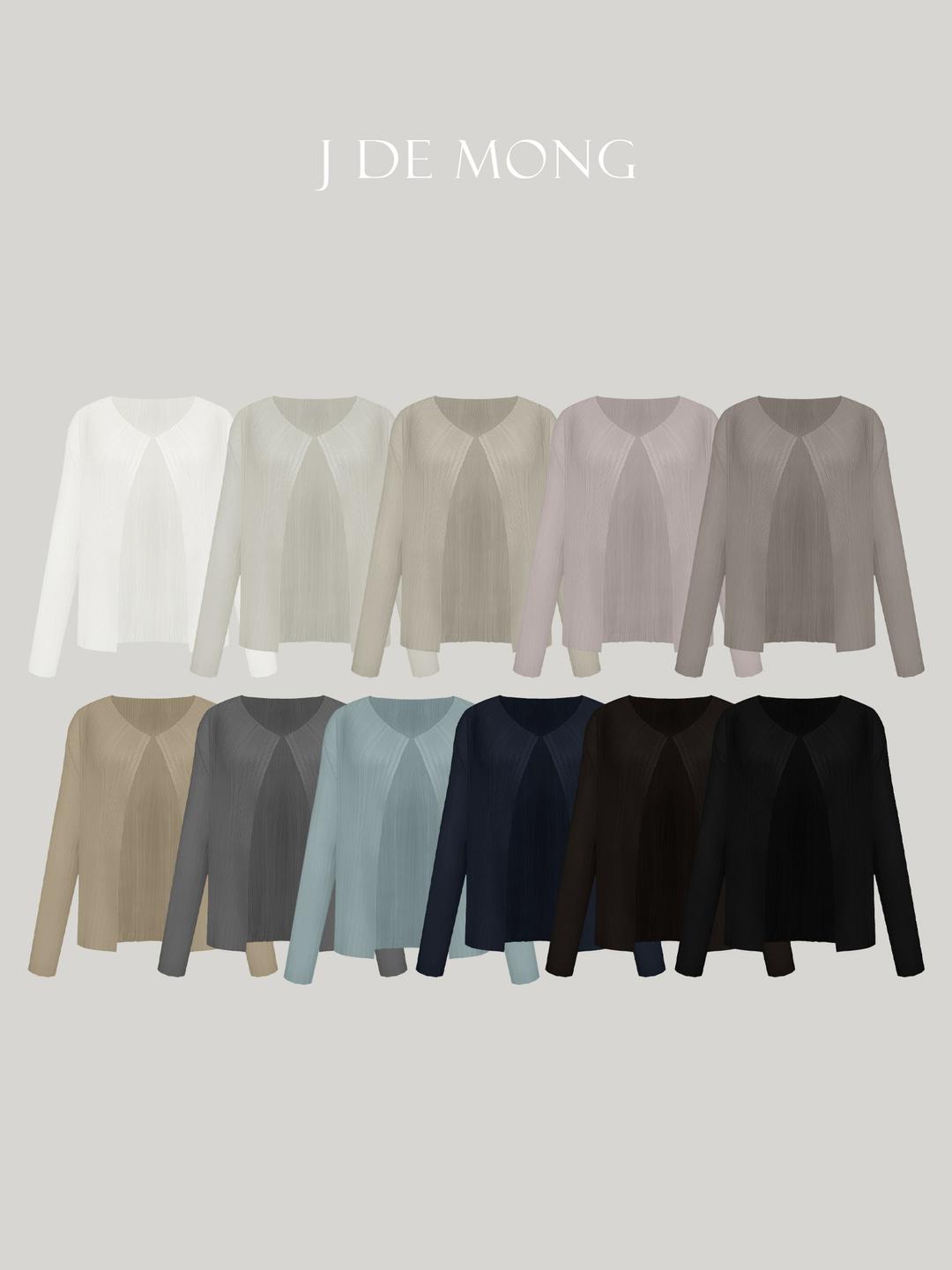 [제이드몽플리츠]매트 미니가디건(cd)