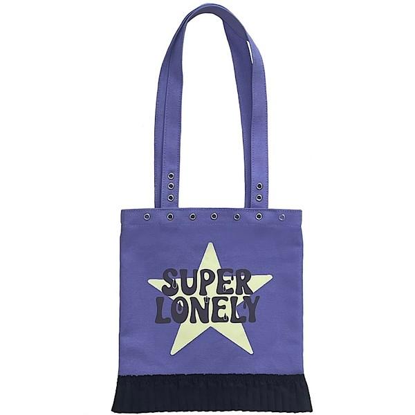 STAR eyelet frill canvas bag