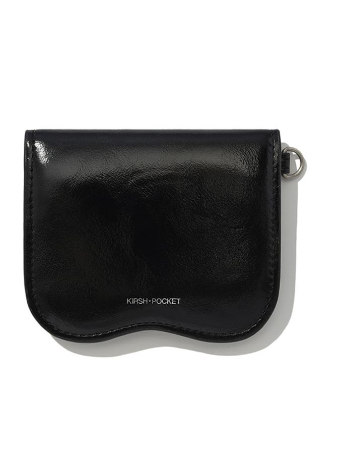 키르시 시그니처 컴팩트 카드 지갑 [블랙]