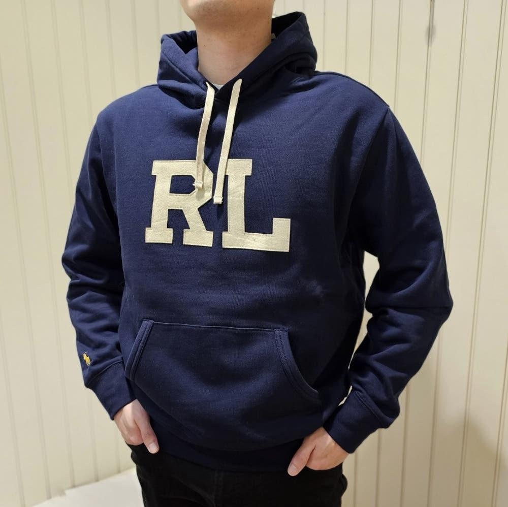 폴로랄프로렌 RL 로고 기모 후드 티셔츠 2컬러