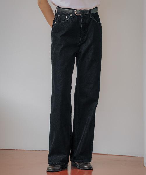Velvet soft touch denim pants TIWT01DP03_Black