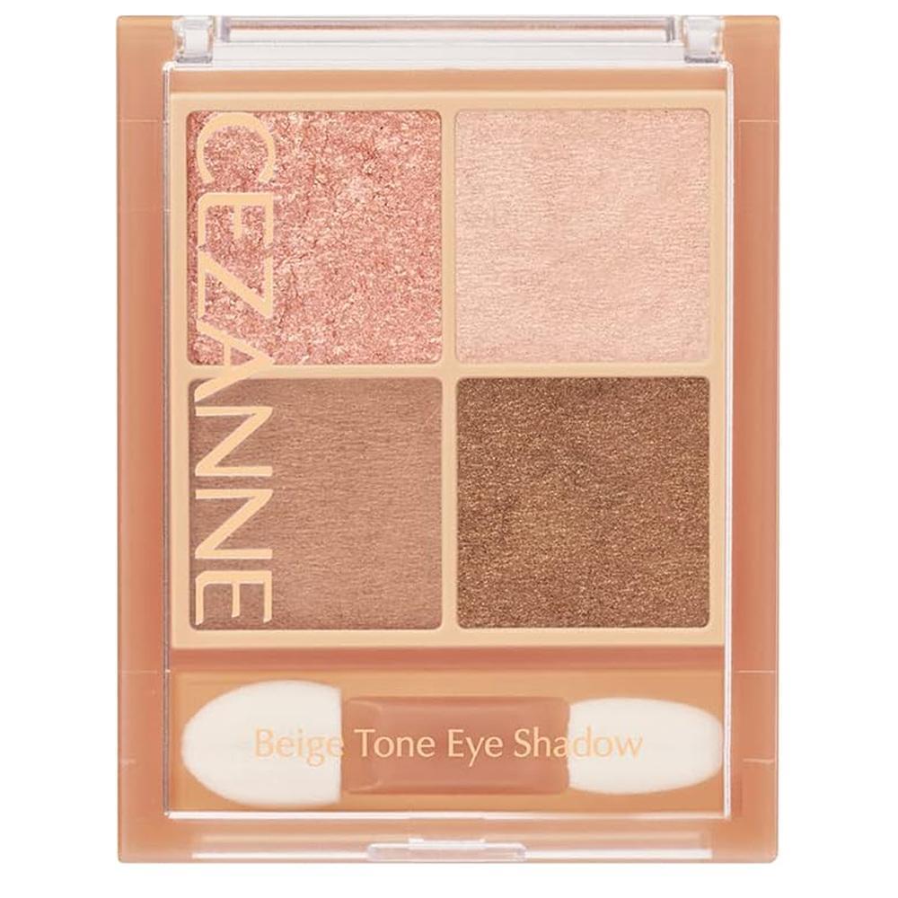 세잔느 베이지톤 아이섀도우 4컬러 1팩 02 로지 베이지 Cezanne Beige Tone Eyeshadow, 02, Rosy Beige