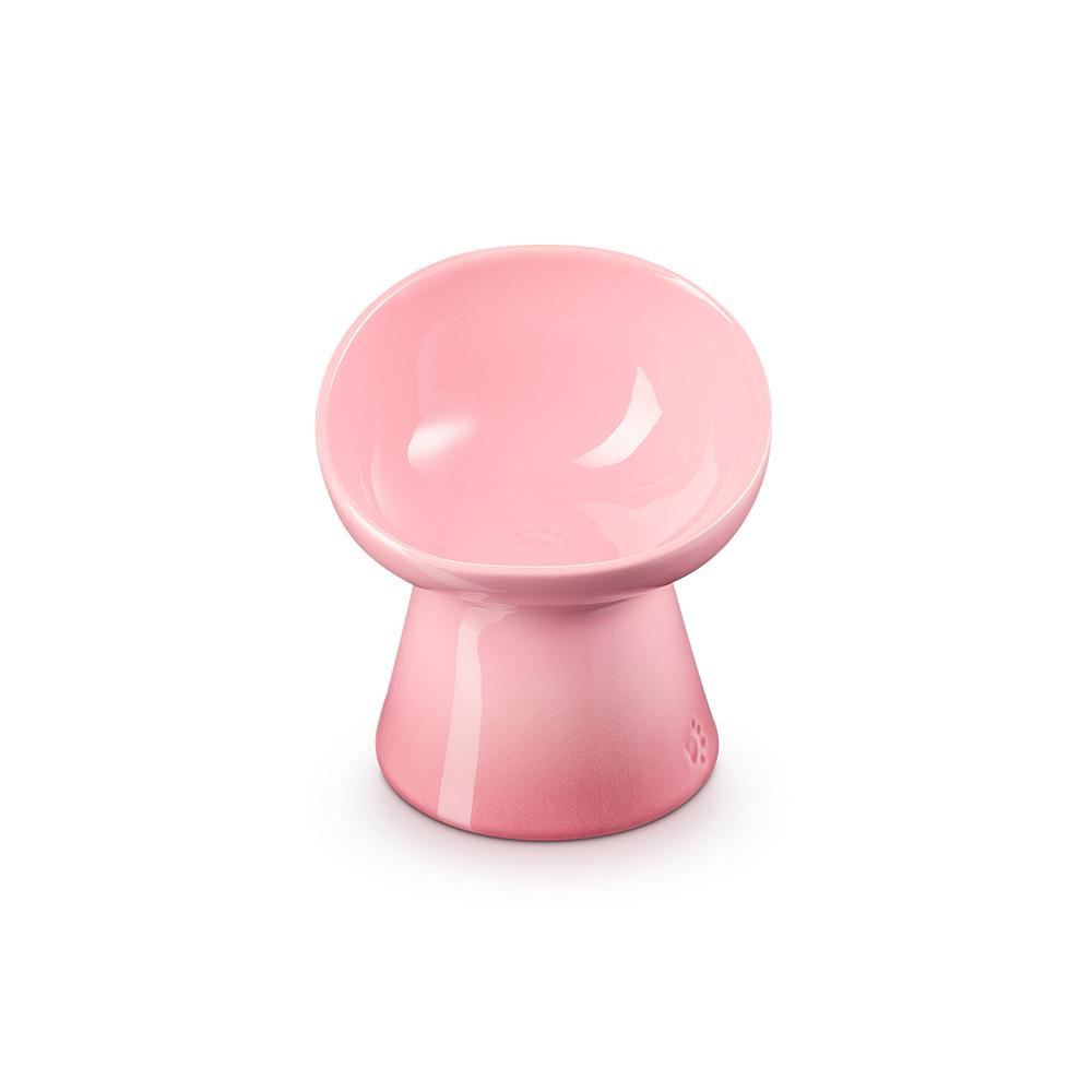 반려동물 깊은 하이스탠드식기-로즈쿼츠