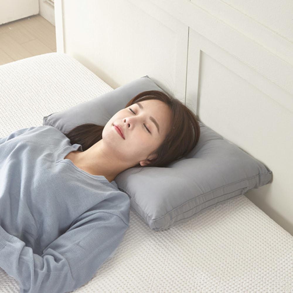 킹리치 경추베개 목베개 낮은 숙면 수면 빨아쓰는베개 일자목 코골이 거북목 목디스크