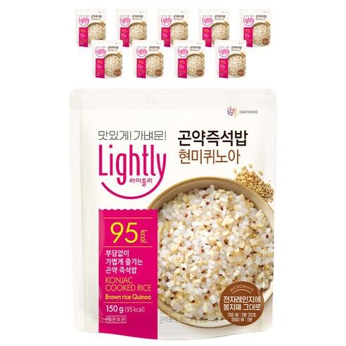 라이틀리 곤약즉석밥 현미퀴노아, 150g, 10개