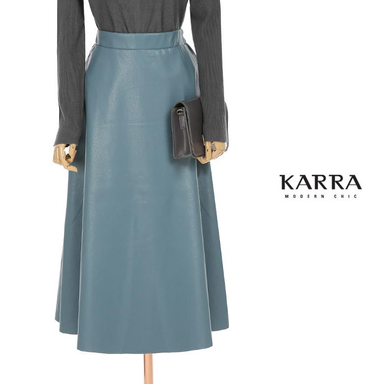 KARRA 밴딩에코레더스커트_KL2WSK004C