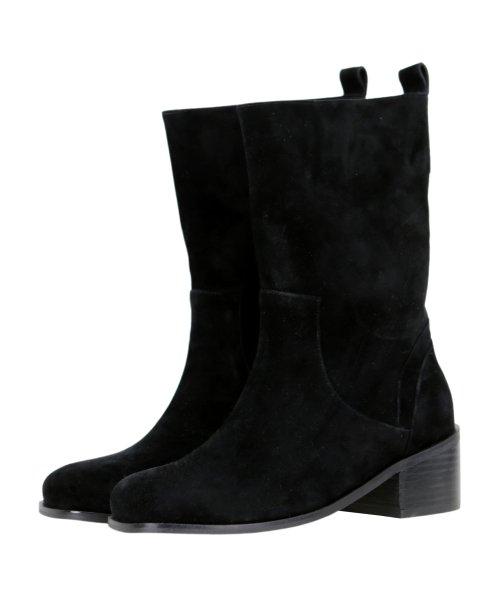 심플반부츠 - 블랙 4.5cm