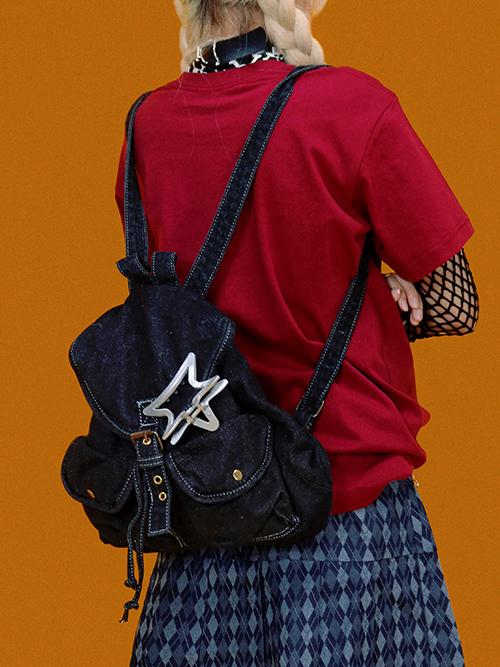 daily denim backpack (2color)