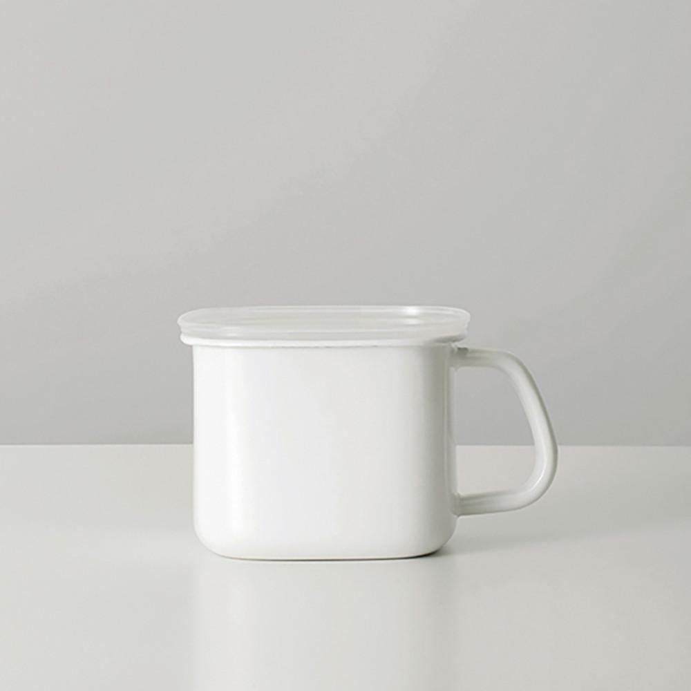 후지호로 코튼 법랑 사각저그 1.5L 라면냄비 이유식냄비 보관용기