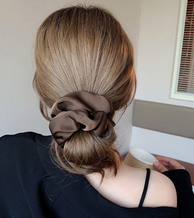 데일리 새틴 헤어 곱창 머리끈