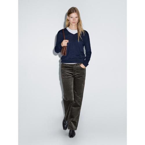 스트레이트 레그 코듀로이 팬츠