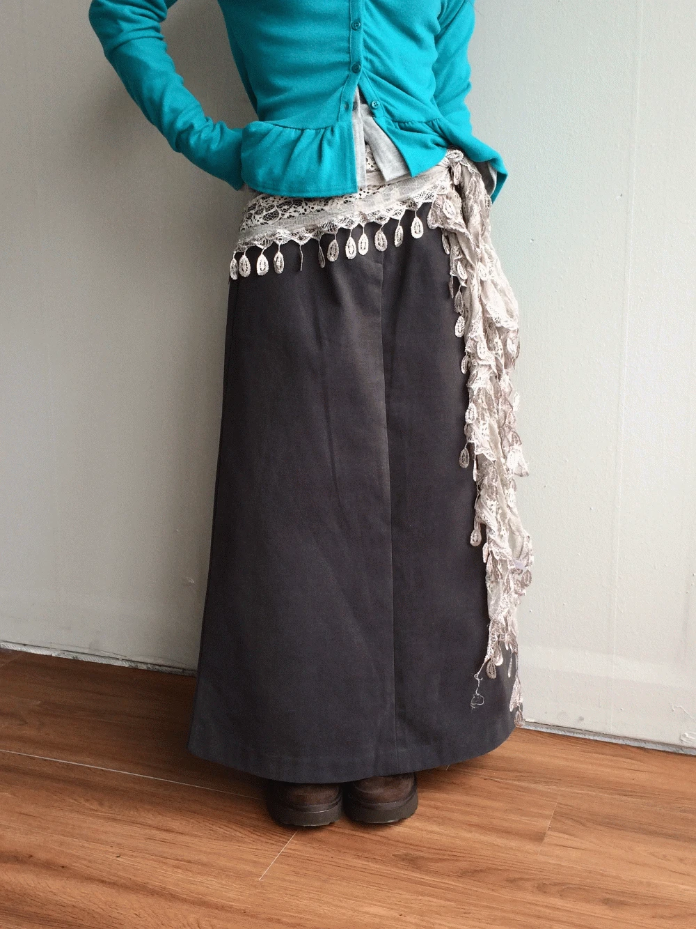 fleece winter long skirt 기모 윈터 롱스커트