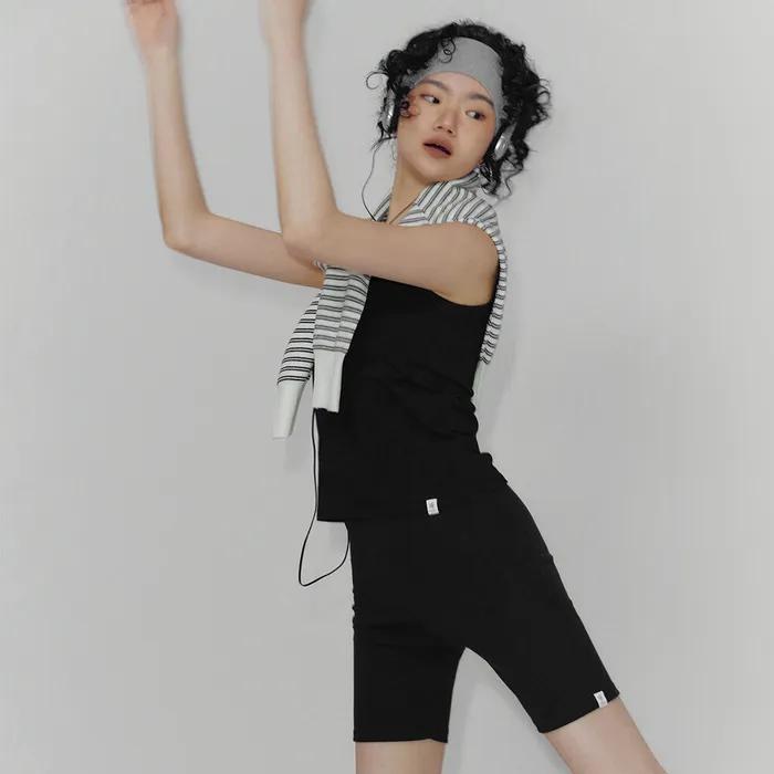 포덴 밴딩 바이커 쇼츠 팬츠