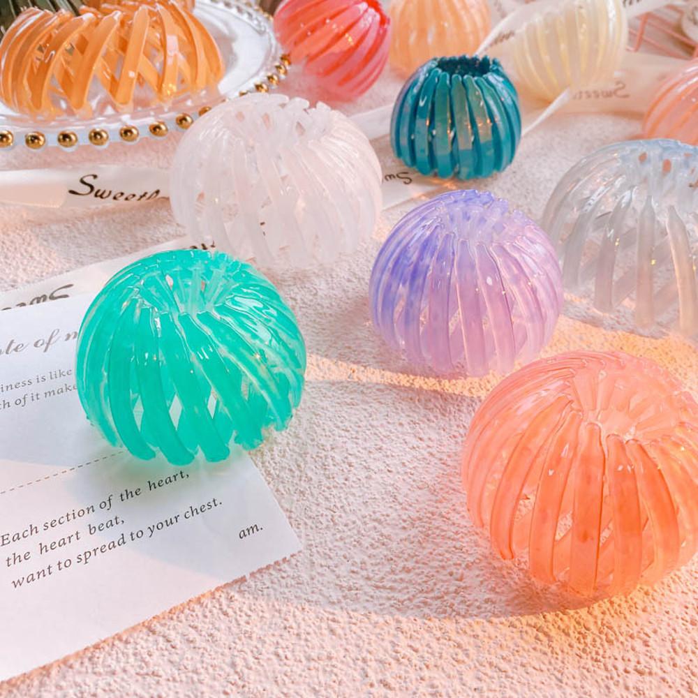 머리망 원터치 헤어클립 공 똥머리 머리끈 핀 고무줄 스타일 승무원 간호사 위생 올림 실핀 U핀