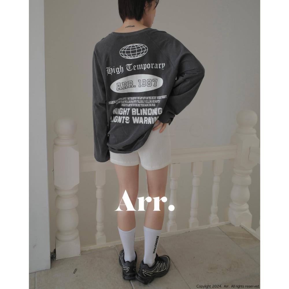 (크,차 당일) Arr 아르 블렌딩 티셔츠 프린팅 나염 긴팔 나그랑 t (3c)