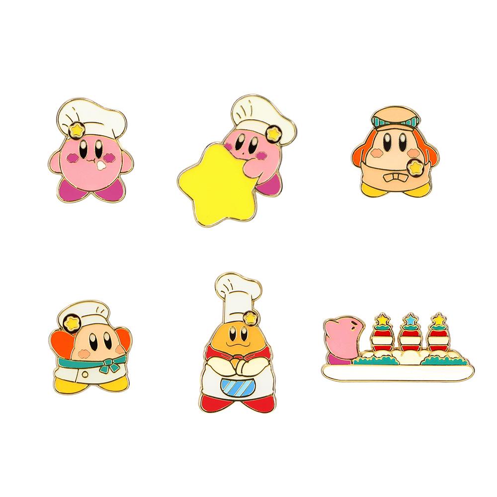 커비 카페 캐릭터 랜덤 핀 배지 1개입