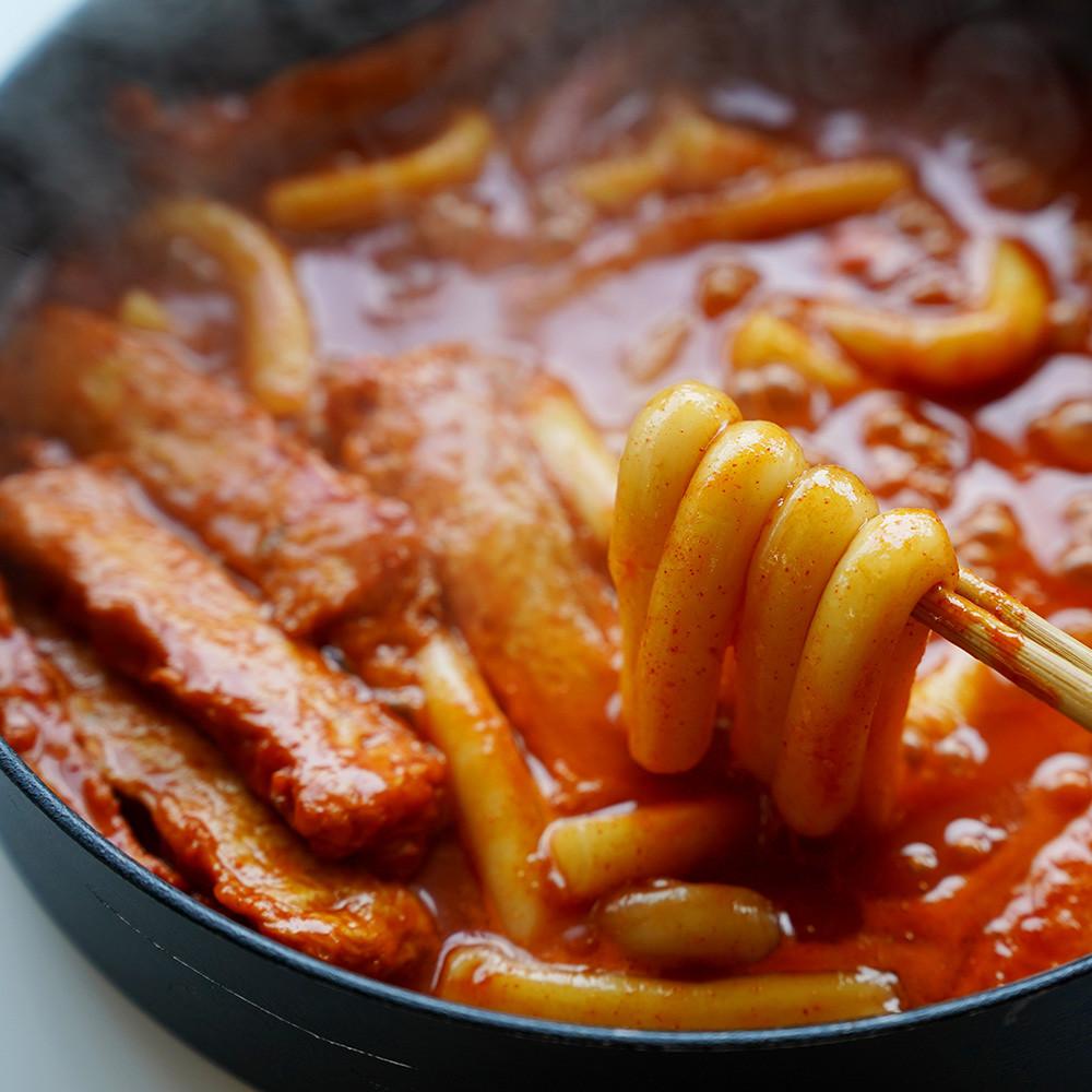 오천 새콤달콤 사과떡볶이 판밀떡 즉석 국물 누들밀떡 [원산지:상세설명에 표시]