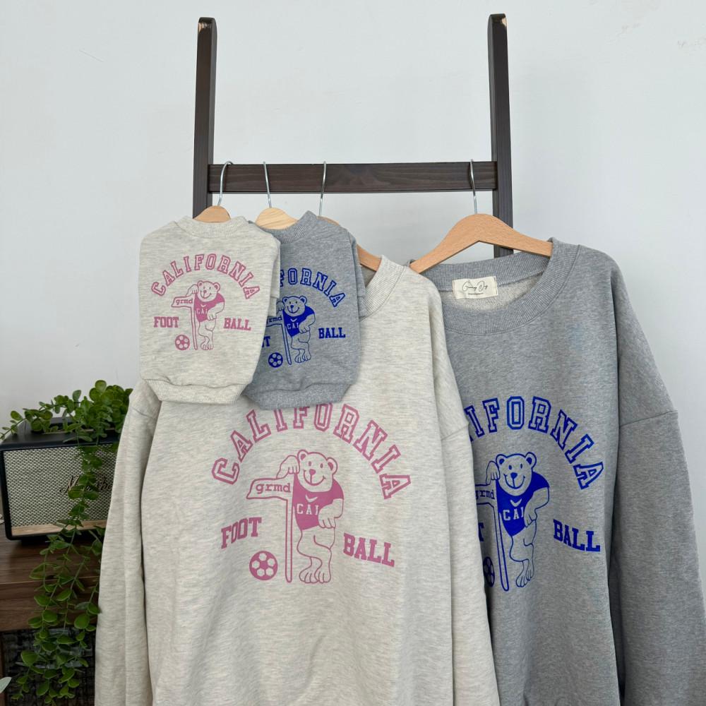 [커플룩] 강아지옷 캘리포니아 맨투맨 봄 가을 겨울 티셔츠 애견의류 S-2XL : 앙클로젯