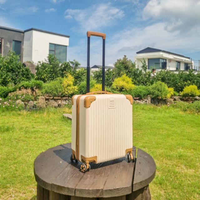 늘바론 예쁜 감성 미니 캐리어 18인치 바퀴달린 여행가방 기내용